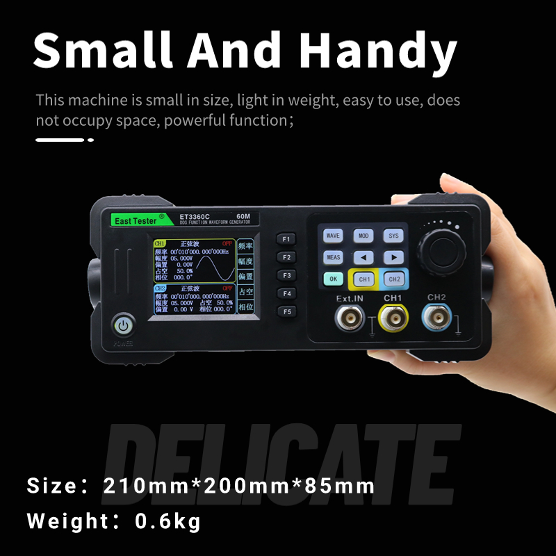Oost-tester Mini Dual Channel- - Dual Channel Arbitrary Waveform Function Generator 60Mhz recensie en prijs